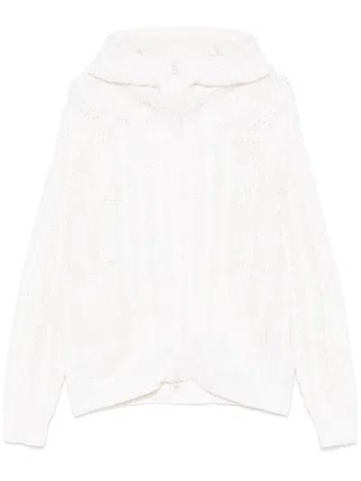 C.p. Company C.p.company Knitwear Cardigan In Gauzewhite