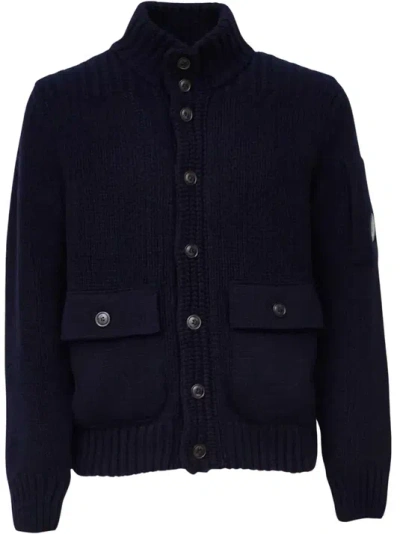 C.p. Company C.p.company Knitwear Cardigan In Blue