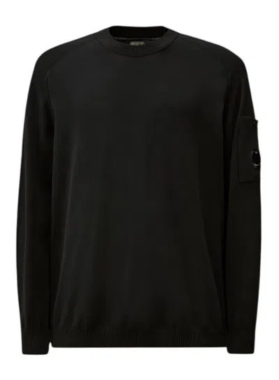 C.p. Company C.p.company Knitwear Crew Neck In Black