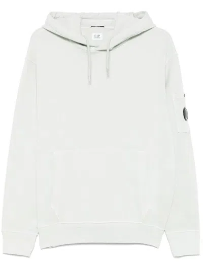 C.p. Company C.p.company Lens Detail Hoodie In Grey
