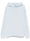 C.p. Company C.p.company Lens Detail Hoodie In Blue