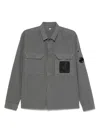 C.p. Company C.p.company Lens Detail Overshirt In Gray