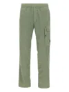 C.p. Company C.p.company Lens Detail Pocket Cargo Trousers In Green