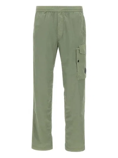 C.p. Company C.p.company Lens Detail Pocket Cargo Trousers In Green