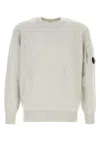 C.p. Company Wool Blend Crew Neck Sweater With Patch Pocket In Gray