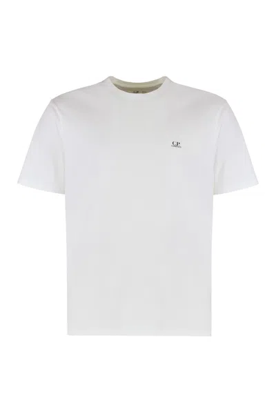 C.p. Company C.p.company Logo Cotton T-shirt In White