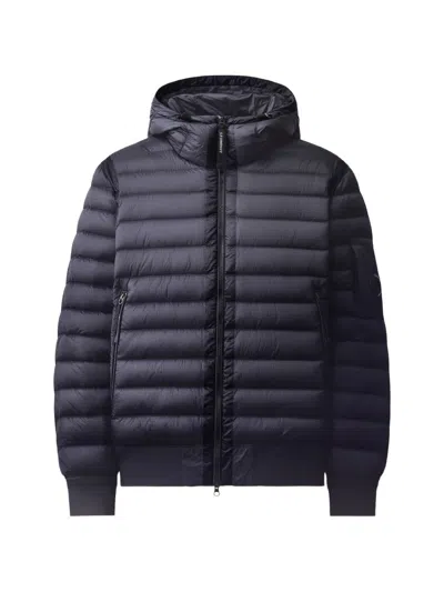 C.p. Company C.p.company Logo Down Jacket In Blue