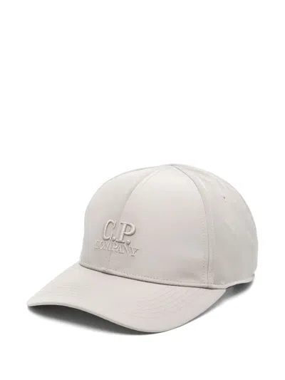 C.p. Company C.p.company Logo Embroidered Cap In Grey