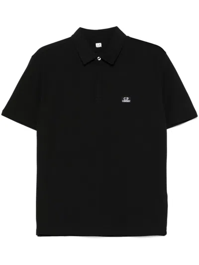 C.P. COMPANY C.P.COMPANY LOGO PATCH POLO SHIRT