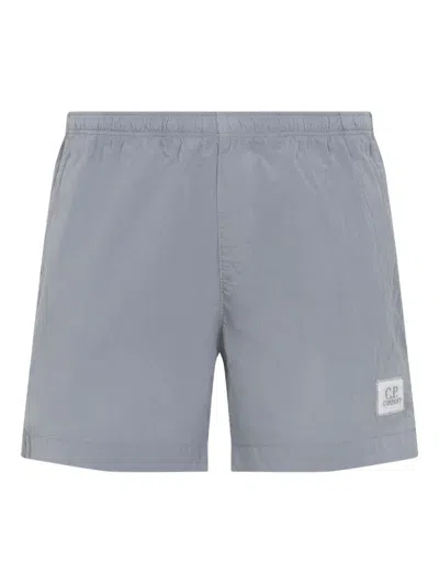 C.P. COMPANY C.P.COMPANY LOGO PATCH SWIM SHORTS