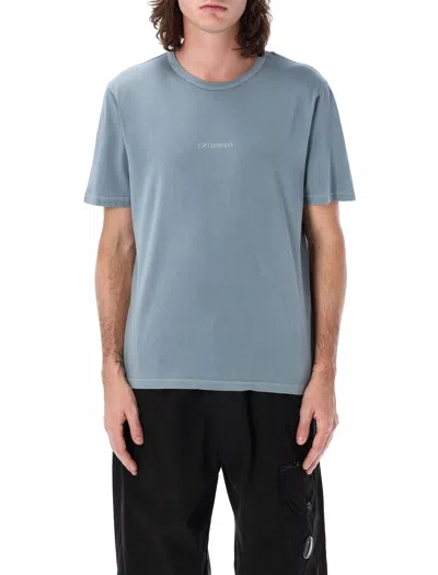 C.p. Company C.p.company Logo Print T-shirt In Blue