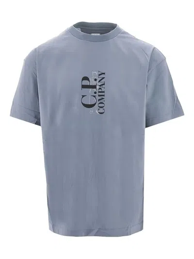 C.p. Company C.p.company Logo Print T Shirt In Grey