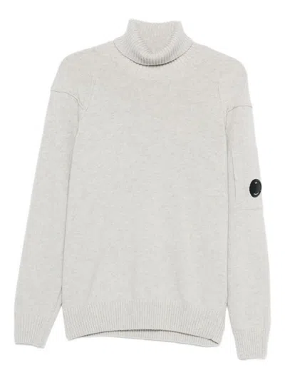 C.P. COMPANY C.P.COMPANY LOGO WOOL TURTLE-NECK SWEATER