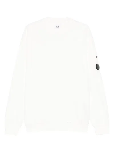 C.p. Company C.p.company Logo-patch Sweatshirt In White