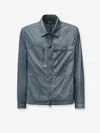 C.p. Company C.p.company Men Flatt Nylon Jacket With Logo Iconic Detail