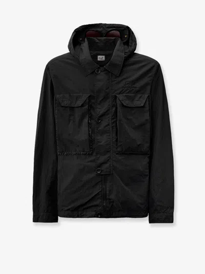 C.p. Company C.p.company Men Flatt Nylon Jacket With Logo Embroidery