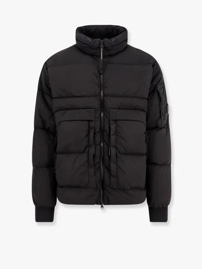 C.p. Company C.p.company Men Nycra-r Jacket With Hidden Hood In Black