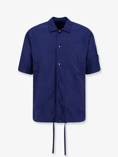 C.p. Company C.p.company Men Nylon Shirt In Blue