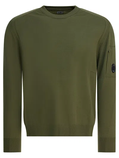 C.p. Company C.p.company Merino Wool Crewneck In Green