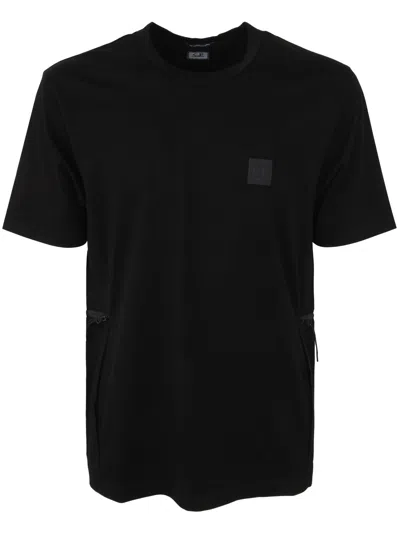 C.p. Company C.p.company Metropolis Series Mercerized Jersey T-shirt In Black