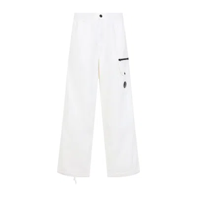C.p. Company C.p.company Microreps Boxy Cargo Pants In White