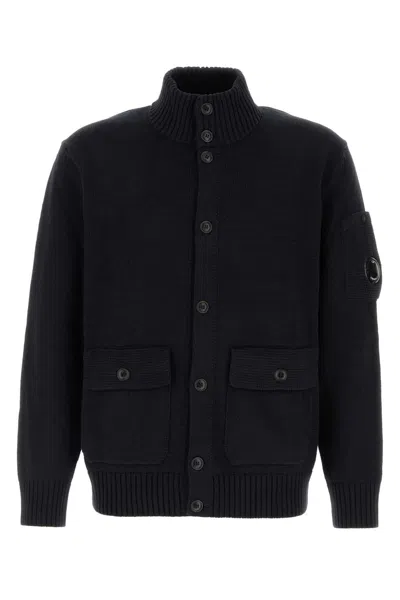 C.p. Company C.p.company Midnight Blue Cotton Cardigan