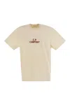 C.p. Company C.p.company Natural Jersey T-shirt With Logo In Neutral