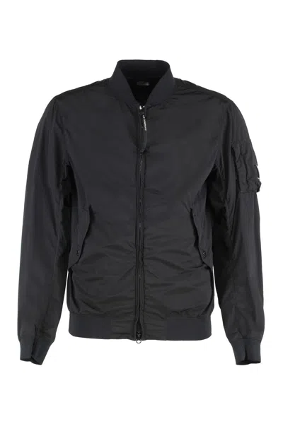 C.p. Company C.p.company Nylon Bomber Jacket In Black