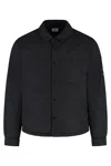 C.p. Company C.p.company Buttoned Pocket Overshirt In Black
