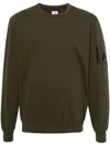 C.p. Company Diagonal Raised Fleece Crew Neck Lens Sweatshirt