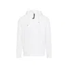 C.p. Company Men Sweatshirts Hooded Open In Diagonal Raised Fleece In White