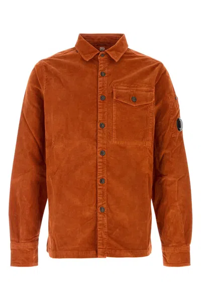 C.p. Company C.p.company Orange Corduroy Shirt