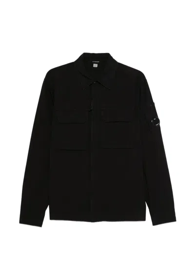 C.p. Company C.p.company Organic Cotton Overshirt In Black