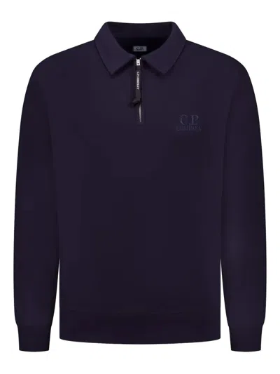 C.P. COMPANY C.P.COMPANY POLO-NECK ZIP-UP SWEATSHIRT