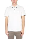 C.p. Company C.p.company Polo With Logo Patch In White