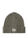 C.p. Company C.p.company Ribbed Wool Beanie Hat In Green