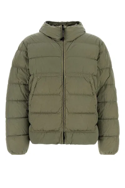 C.P. COMPANY C.P.COMPANY SAGE GREEN NYLON DOWN JACKET