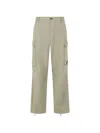 C.p. Company C.p.company Silver Blue Cotton Cargo Pants In Neutral