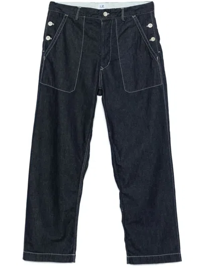 C.p. Company C.p.company Straight Leg Jeans In Blue