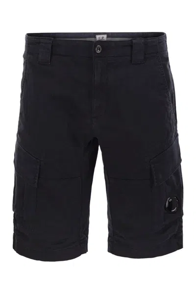 C.P. COMPANY C.P.COMPANY STRETCH COTTON SATIN CARGO SHORTS