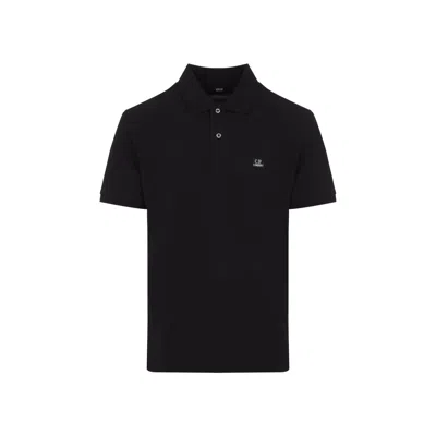 C.p. Company 1020 Short-sleeved Polo Shirt In Black