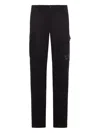 C.p. Company C.p.company Stretch Sateen Ergonomic Cargo Pants In Black
