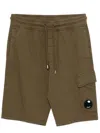 C.p. Company Drawstring-waist Cargo-pocket Shorts In Brown