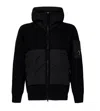 C.p. Company Lens-detail Hooded Jacket In Black