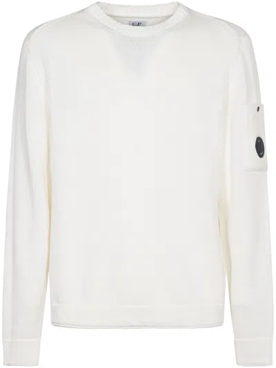 C.P. COMPANY C.P.COMPANY SWEATERS WHITE