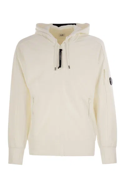 C.P. COMPANY C.P.COMPANY SWEATSHIRT WITH ZIP, HOOD AND LENS