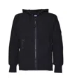 C.p. Company Innovative Goggle Lens Zip-up Hoodie In Black