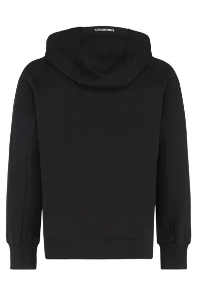 C.P. COMPANY C.P.COMPANY SWEATSHIRTS HOODED OPEN IN DIAGONAL RAISED FLEECE