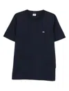 C.p. Company C.p.company Cotton T-shirt With Logo In Blue