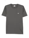 C.p. Company Logo-patch Cotton T-shirt In Gray